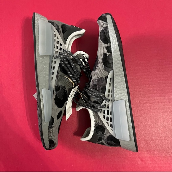 Adidas NMD HU Pharrell Animal Print Sz 12 Ash Grey ID1531 | Men's** - Picture 1 of 3